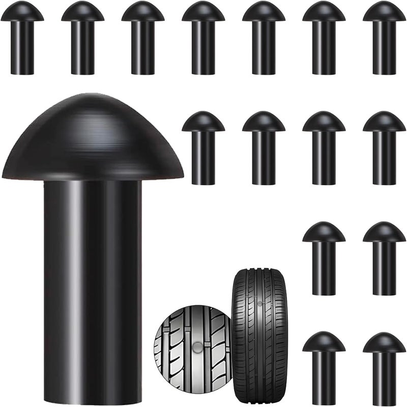 Richcat Replacement Mushroom Plugs for tubeless Tire Puncture Repair kit - for Cars, Motorcycles- Spare Plugs (15 Plugs) - Image 1